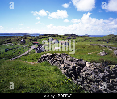 Vue depuis l'ancien site de l'âge du fer Dun Carloway Broch sur l'île de Lewis Banque D'Images