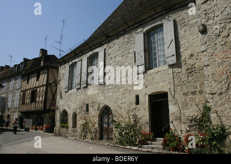 Bastide médiévale d'Issigeac, Périgord pourpre Banque D'Images