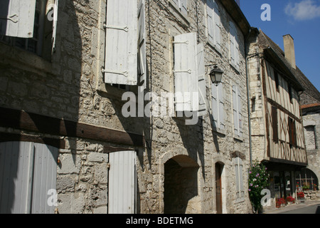 Bastide médiévale d'Issigeac, Périgord pourpre Banque D'Images