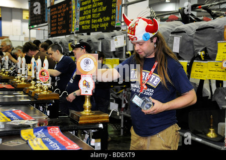 Le Champion bière 'Ruby' doux au Great British Beer Festival 2009 Banque D'Images