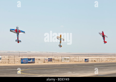 Israël, Massada, la bande d'air contrôlée par la radio internationale de la concurrence d'aéromodèles le 27 juin 2009. Banque D'Images