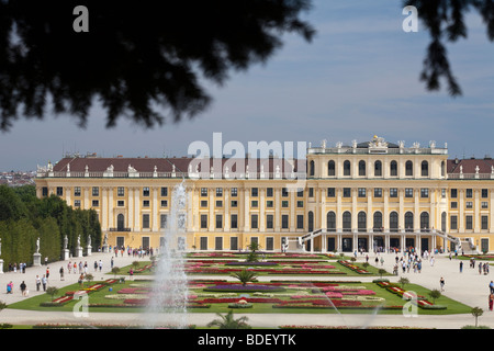 Et les jardins de Schönbrunn, Vienne, Autriche Banque D'Images