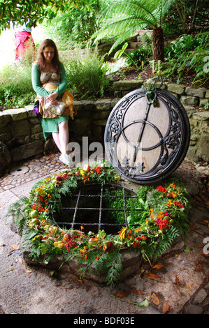 Jardins de Chalice Well Royaume-uni Angleterre Somerset Glastonbury Banque D'Images