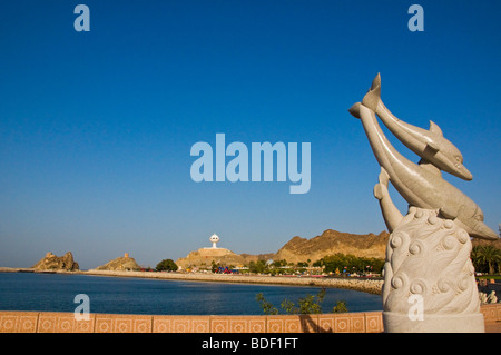 Le front de Mutrah Old Muscat Sultanat d'Oman Banque D'Images