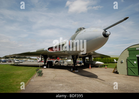 Avro Vulcan B Mk 2 aéronefs en exposition au Musée de l'air de Newark, Nottinghamshire, Angleterre. Banque D'Images