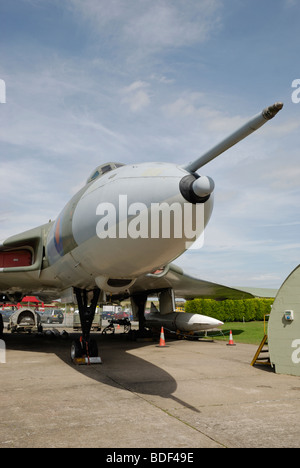 Avro Vulcan B Mk 2 aéronefs en exposition au Musée de l'air de Newark, Nottinghamshire, Angleterre. Banque D'Images