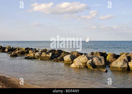 La côte de Norfolk à Caister-on-Sea, Royaume-Uni. Banque D'Images