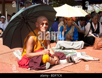 Des réfugiés tibétains en Inde Karnataka State Bylakuppe Banque D'Images