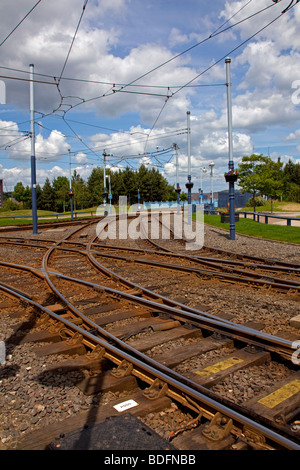 Supertram junction Banque D'Images