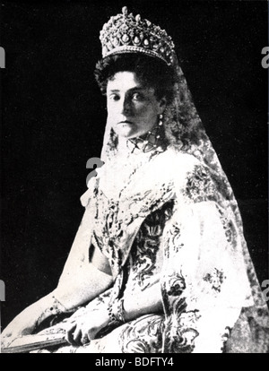 ALEXANDRA FEODOROVNA - Alix de Hesse (1872-1918) épouse de Nicolas II Banque D'Images