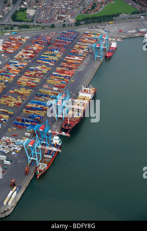 Bootle Docks, Liverpool, au nord ouest de l'Angleterre Banque D'Images