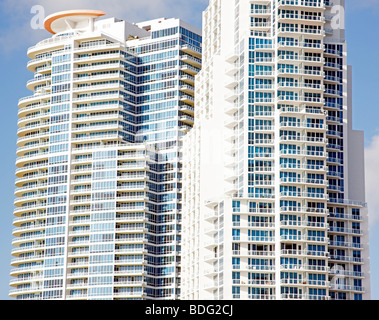 Miami beach condos Banque D'Images