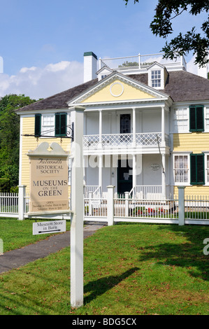 Falmouth, Cape Cod, historical society museums on the green Banque D'Images