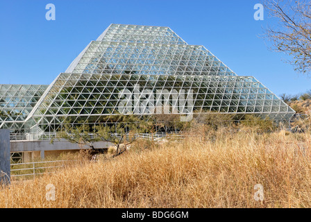 Biosphère 2, science and research centre, vue partielle, Tucson, Arizona, USA Banque D'Images