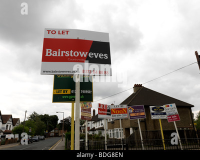 Appartements à vendre et à laisser l'Angleterre Surrey Epsom Banque D'Images