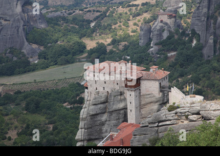 La Grèce, la Thessalie, Meteora monastère d'Agios Nikolaos Banque D'Images
