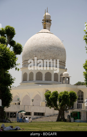 Cachemire Inde Sarinagar Hazrabad, vieille ville de culte musulman Mosquée Banque D'Images