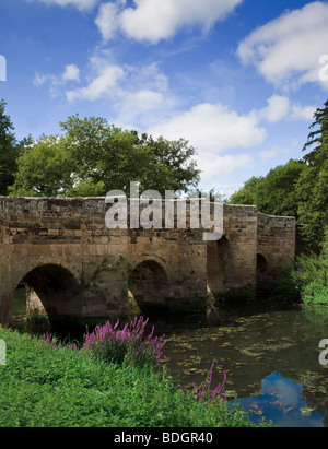 Stopham, pont et la rivière Arun près de Littlehampton, West Sussex Banque D'Images