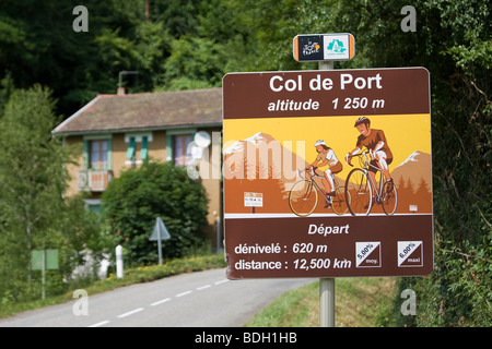 Inscrivez-vous au Col de Port, l'Ariège, France Banque D'Images