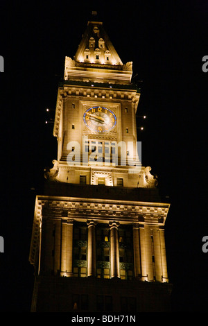 Le CUSTOM HOUSE Tower est un gratte-ciel à McKinley Square dans le Financial District - Boston, Massachusetts Banque D'Images