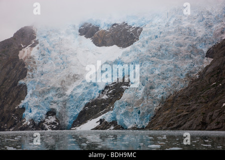 Glacier Nord-ouest, nord-ouest de Fjord, Kenai Fjords National Park, Alaska. Banque D'Images