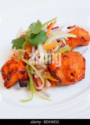 Shimla Pinks Restaurant Indien, de l'alimentation est du poulet tandoori Banque D'Images