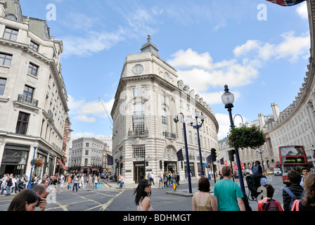 Regent Street et Glasshouse Street Londres Banque D'Images