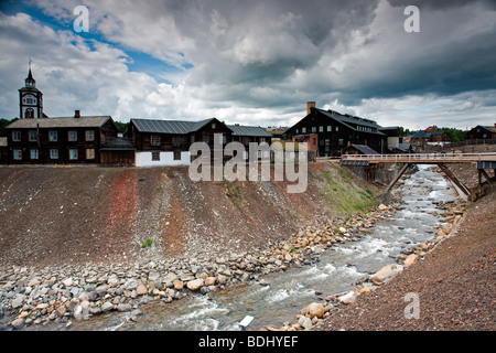 Ancienne ville minière de Røros : Banque D'Images