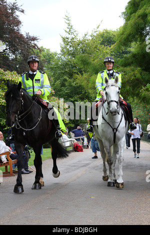 Metropolitan Police montée à St James Park, Londres, Angleterre, Royaume-Uni Banque D'Images