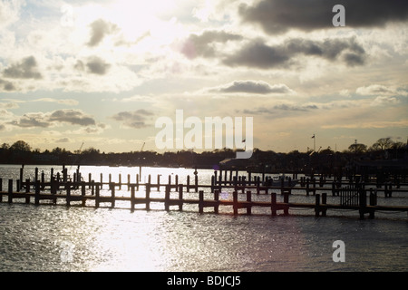 Pier, Edgartown, Martha's Vineyard, Massachusetts, USA Banque D'Images