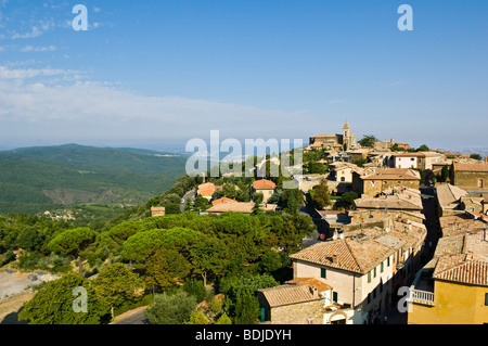 Montalcino, Province de Sienne, Toscane, Italie Banque D'Images