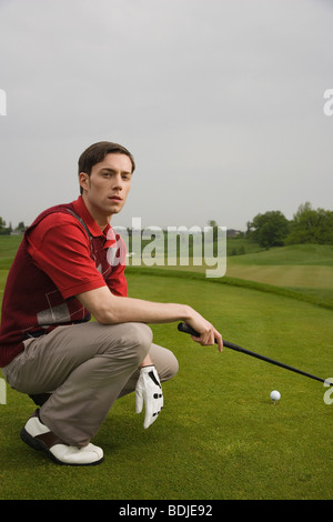 Homme Golf Banque D'Images