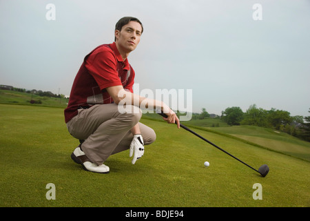 Homme Golf Banque D'Images