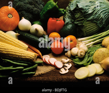 Variété de légumes Banque D'Images