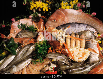 Plateau de fruits de mer Banque D'Images