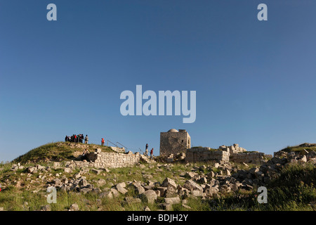 La Samarie, vestiges archéologiques sur le Mont Garizim Banque D'Images