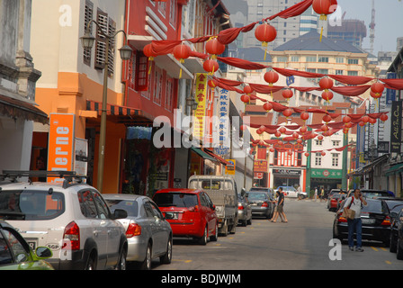 Temple Street, Chinatown, Singapour Banque D'Images