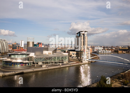 Salford Quays dans le Grand Manchester Banque D'Images