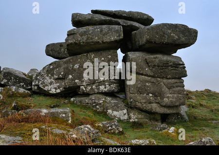 Carbilly Tor, près de Bradford, Bodmin Moor, Cornwall Banque D'Images