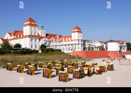 Spa Hotel, Binz, Ruegen Island, Côte de la mer Baltique, l'Allemagne du Nord Banque D'Images