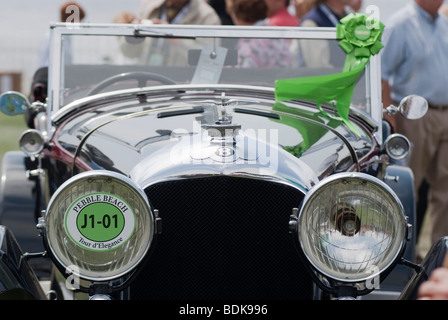 1929 Bentley 4 1/2 litre Tourer qui a remporté la classe classique européenne au 2009 Pebble Beach Concours d'elégance Banque D'Images