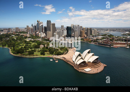 Le port de Sydney Australie aerial Banque D'Images