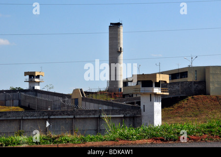 Prison à sécurité maximum, près de Presidente Prudente, Sao Paulo, Brésil Banque D'Images