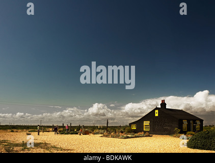 Gîte La Maison de Prospect Derek Jarman à Dungeness, dans le Kent. Banque D'Images