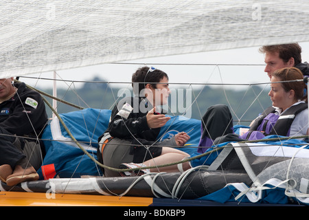 Ellen MacArthur Cowes Week Banque D'Images