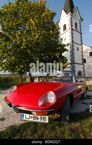 Alfa Romeo Spider 1600 Junior voiture de sport. Année de construction 1977. Banque D'Images