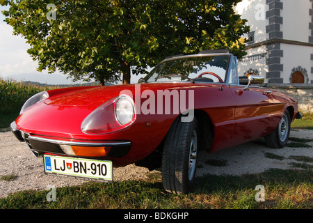 Alfa Romeo Spider 1600 Junior voiture de sport. Année de construction 1977. Banque D'Images