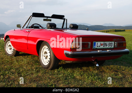 Alfa Romeo Spider 1600 Junior voiture de sport. Année de construction 1977. Banque D'Images