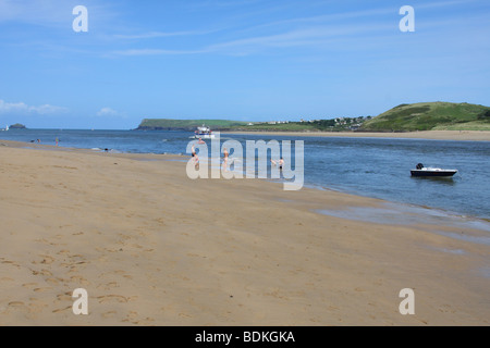 La plage de Padstow, North Cornwall, Angleterre, Royaume-Uni Banque D'Images