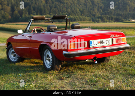 Alfa Romeo Spider 1600 Junior voiture de sport. Année de construction 1977. Banque D'Images